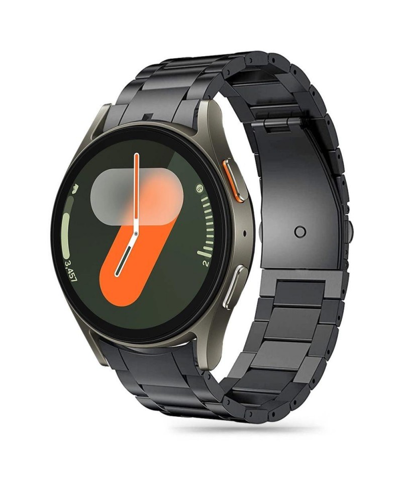Tech-Protect Stainless Strap for Samsung Galaxy Watch 4 / 5 / 5 Pro / 6 / 7 / FE - Black