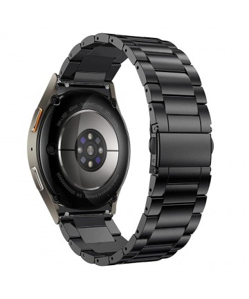Tech-Protect Stainless Strap for Samsung Galaxy Watch 4 / 5 / 5 Pro / 6 / 7 / FE - Black