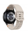 Tech-Protect Silicone Sport Strap for Samsung Galaxy Watch 4 / 5 / 5 Pro / 6 / 7 / FE - Beige