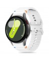 Tech-Protect Silicone Sport Strap for Samsung Galaxy Watch 4 / 5 / 5 Pro / 6 / 7 / FE - White