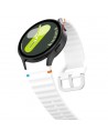 Tech-Protect Silicone Sport Strap for Samsung Galaxy Watch 4 / 5 / 5 Pro / 6 / 7 / FE - White
