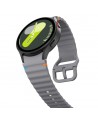 Tech-Protect Silicone Sport Strap for Samsung Galaxy Watch 4 / 5 / 5 Pro / 6 / 7 / FE - Gray