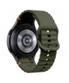 Tech-Protect Silicone Sport Strap for Samsung Galaxy Watch 4 / 5 / 5 Pro / 6 / 7 / FE - Green