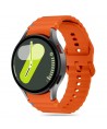 Tech-Protect Silicone Sport Strap for Samsung Galaxy Watch 4 / 5 / 5 Pro / 6 / 7 / FE - Orange