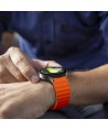 Tech-Protect Silicone Sport Strap for Samsung Galaxy Watch 4 / 5 / 5 Pro / 6 / 7 / FE - Orange