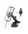Tech-Protect MM15W MagSafe Car Holder with 15W Inductive Charger for Air Vent and Dashboard - Black