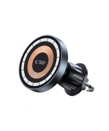 Tech-Protect MM15W MagSafe Car Holder with 15W Inductive Charger for Air Vent and Dashboard - Black