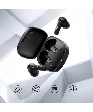 Baseus Bowie E19 TWS In-Ear Wireless Headphones - Black