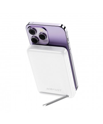 Acefast M6 PD 20W 10000mAh Inductive Powerbank + Cable - White