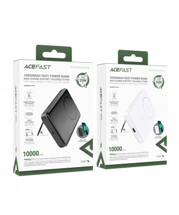 Acefast M6 PD 20W 10000mAh Inductive Powerbank + Cable - White