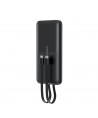 Powerbank Choetech B654 10000mAh 22.5W USB-A / USB-C / micro USB with built-in USB-C / Lightning cable - black