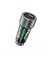 Dudao R4T 25W USB-A / USB-C Car Charger - Gray