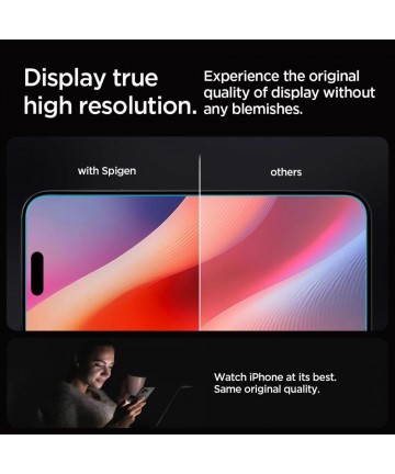 Spigen Glas.tR EZ Fit Tempered Glass for iPhone 16 Pro Max