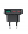 Acefast A100 65W GaN 2 USB-C+ USB-A Charger Ultra Slim - Black