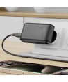 Acefast A100 65W GaN 2 USB-C+ USB-A Charger Ultra Slim - Black