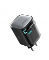 Joyroom JR-TCL02 65W USB-A USB-C GaN charger with built-in USB-C cable - black