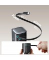 Joyroom JR-TCL02 65W USB-A USB-C GaN charger with built-in USB-C cable - black