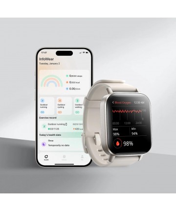 Joyroom Fit-Life JR-FT3S smartwatch with call answering function - titanium color