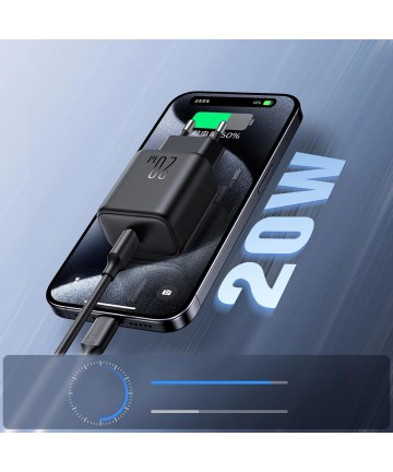 Joyroom JR-TCF20 USB-C PD 20W network charger - black