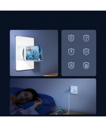 Joyroom JR-TCF20 USB-C PD 20W network charger - white