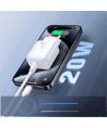 Joyroom JR-TCF20 USB-C PD 20W network charger - white + USB-C / USB-C cable 1m