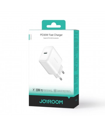Joyroom JR-TCF24 USB-C PD 30W QC SFC network charger - white