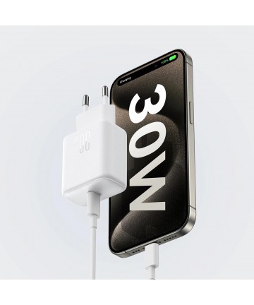 Joyroom JR-TCF24 USB-C PD 30W QC SFC network charger - white