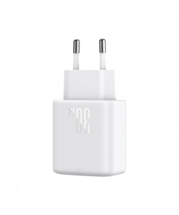 Joyroom JR-TCF24 USB-C PD 30W QC SFC network charger - white + 1m USB-C cable