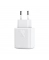 Joyroom JR-TCF24 USB-C PD 30W QC SFC network charger - white + 1m USB-C cable