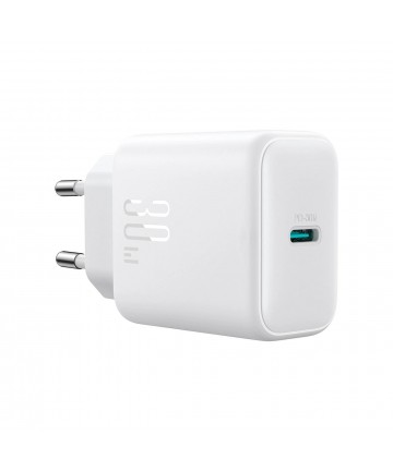 Joyroom JR-TCF24 USB-C PD 30W QC SFC network charger - white + 1m USB-C cable