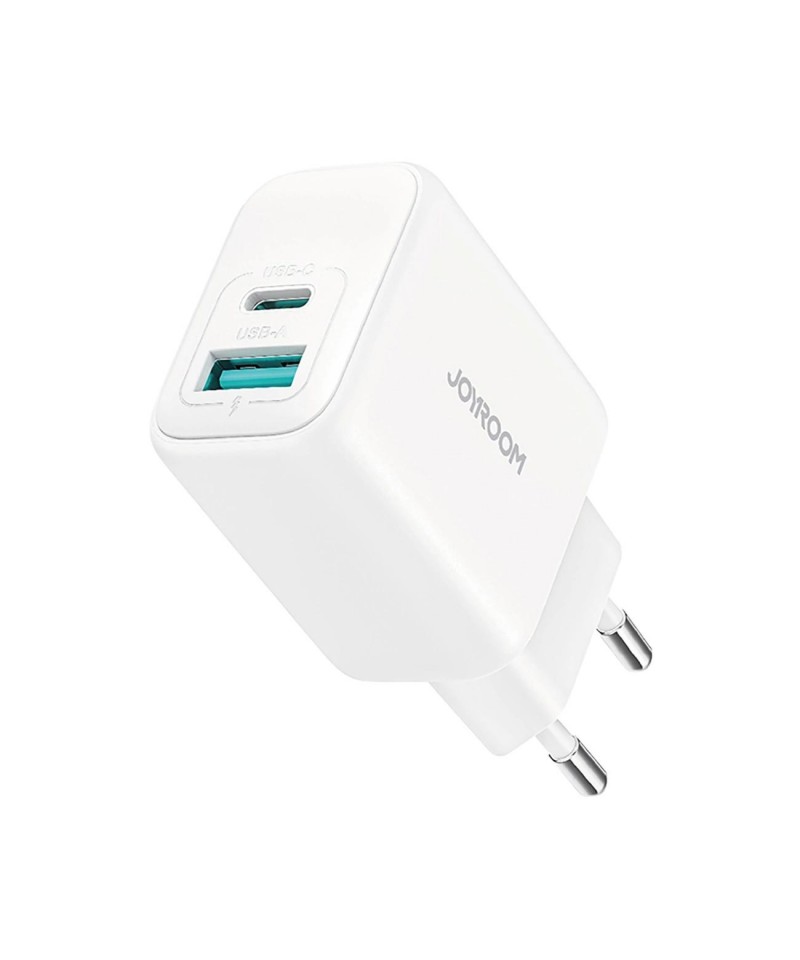 Joyroom JR-TCF21 network charger USB-C / USB-A 20W PD / QC 3.0 - white