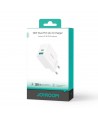 Joyroom JR-TCF21 network charger USB-C / USB-A 20W PD / QC 3.0 - white