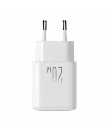 Joyroom JR-TCF12 mains charger 2x USB-C 20W PD / QC 3.0 - white