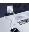 Joyroom JR-TCF12 mains charger 2x USB-C 20W PD / QC 3.0 - white