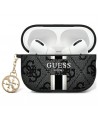 Guess GUA2P4RPSK AirPods 1/2 cover black/black 4G Printed Stripes Charm