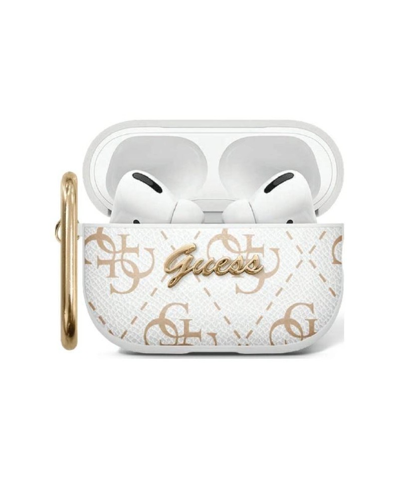 Guess GUA2PG4GPH AirPods 1/2 cover white/white 4G Hook