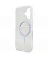 Guess GUHMP16MHFGERET iPhone 16 Plus 6.7" transparent hardcase IML Glitter Circle MagSafe