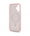 Guess GUHMP16SHFGEREP iPhone 16 6.1" pink/pink hardcase IML Glitter Circle MagSafe