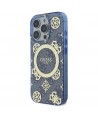 Guess GUHMP16XH4PYEEB iPhone 16 Pro Max 6.9" blue/blue hardcase IML Peony On 4G Background MagSafe