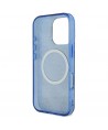 Guess GUHMP16XH4PYEEB iPhone 16 Pro Max 6.9" blue/blue hardcase IML Peony On 4G Background MagSafe