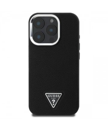 Guess GUHMP16XPGTSPSK iPhone 16 Pro Max 6.3" black/black hardcase Grained Triangle MagSafe