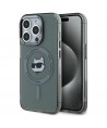 Karl Lagerfeld KLHMP15LHLSCHK iPhone 15 Pro 6.1" black/black hardcase IML Metal Choupette Head MagSafe