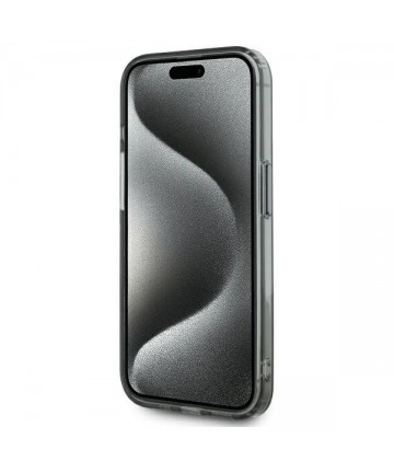 Karl Lagerfeld KLHMP15LHLSCHK iPhone 15 Pro 6.1" black/black hardcase IML Metal Choupette Head MagSafe