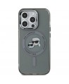 Karl Lagerfeld KLHMP15LHLSKCK iPhone 15 Pro 6.1" black/black hardcase IML Metal Karl&Choupette Head MagSafe