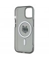 Karl Lagerfeld KLHMP15SHLSCHK iPhone 15 6.1" black/black hardcase IML Metal Choupette Head MagSafe