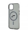 Karl Lagerfeld KLHMP15SHLSKCK iPhone 15 6.1" black/black hardcase IML Metal Karl&Choupette Head MagSafe