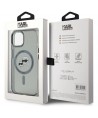 Karl Lagerfeld KLHMP15SHLSKCK iPhone 15 6.1" black/black hardcase IML Metal Karl&Choupette Head MagSafe