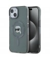 Karl Lagerfeld KLHMP15SHLSKIK iPhone 15 6.1" black/black hardcase IML Metal Karl Head MagSafe