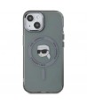 Karl Lagerfeld KLHMP15SHLSKIK iPhone 15 6.1" black/black hardcase IML Metal Karl Head MagSafe