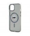 Karl Lagerfeld KLHMP15SHLSKIK iPhone 15 6.1" black/black hardcase IML Metal Karl Head MagSafe